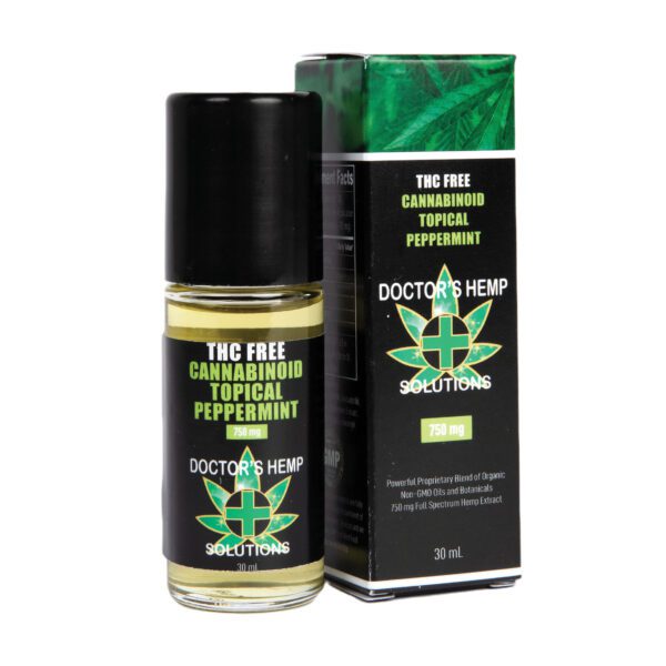 THC FREE Peppermint Topical 750mg, Product Image, Doctor's Hemp Solutions